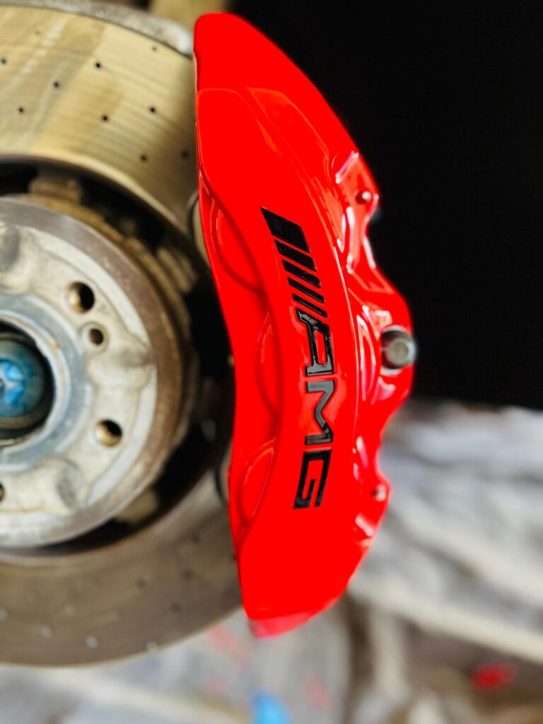 rims and calipers paint amg red caliper with decals