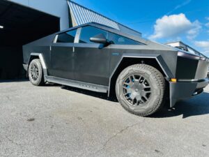 tesla cybertruck blue brake caliper paint final look blue calipers and wheels rims and calipers paint atlanta ga