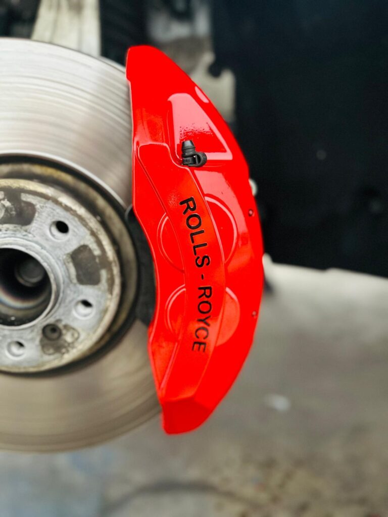 rolls-royce-wraith-red-brake-caliper-closeup-after-paint-atlanta
