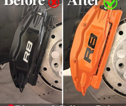 Orange Caliper Paint Audir8 Orange Caliper Paint